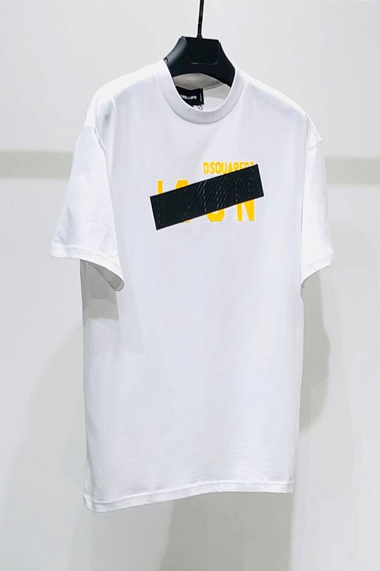 Мужская футболка Dsquared2 Tape Detail - White