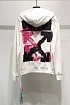 Белое оверсайз худи Off-White Acrylic Arrow