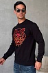 Чёрный мужской свитшот Kenzo Tiger Head embroidered