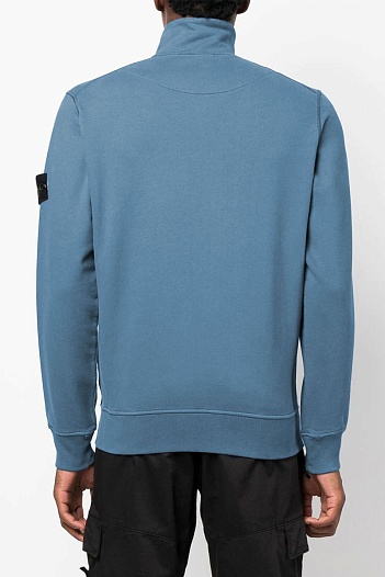 Кофта синего цвета Stone Island Zip-Up Compass-patch   