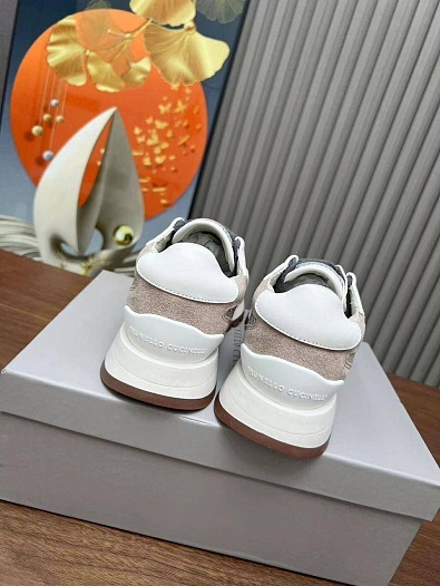 Женские комбинированные кроссовки Brunello Cucinelli   