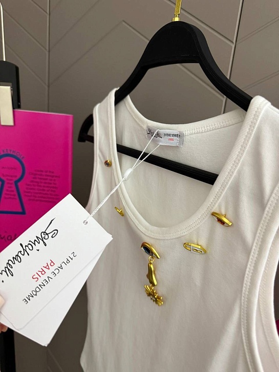 Женская майка Schiaparelli premium - White