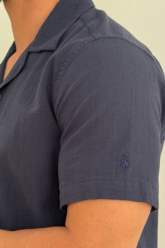 Мужская тёмно-синяя рубашка Polo Ralph Lauren