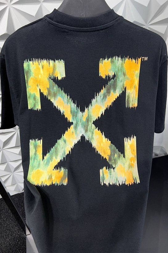 Чёрная оверсайз футболка Off-White Arrows