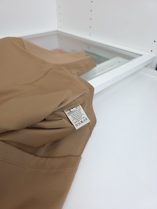 Мужская коричневая футболка Hermes premium