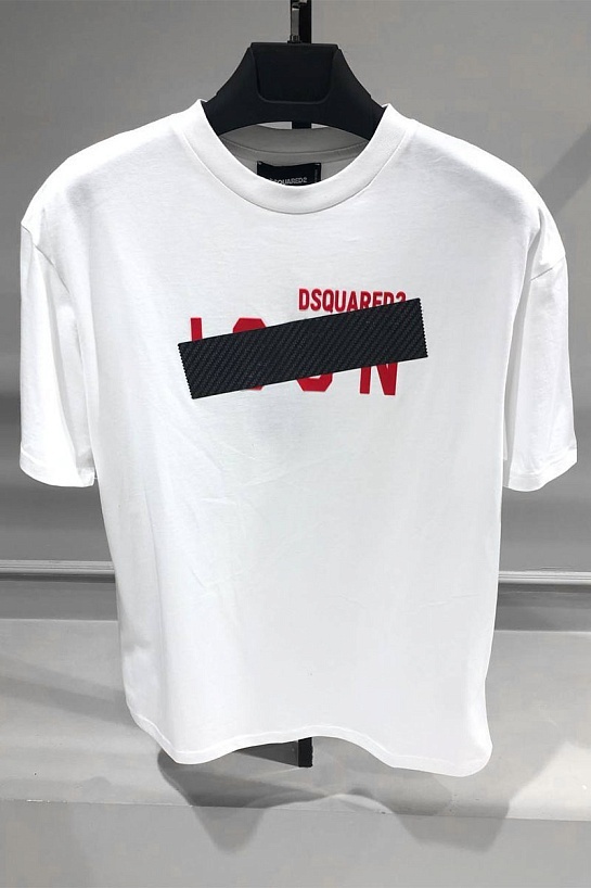 Мужская футболка Dsquared2 Tape Detail - White