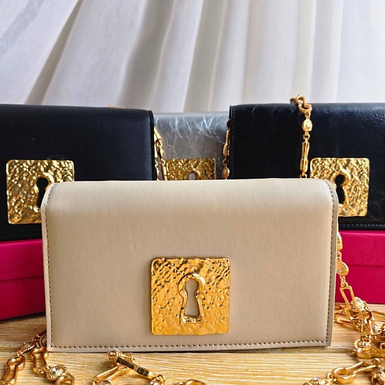 Кожаная сумка Schiaparelli 19x11 см
