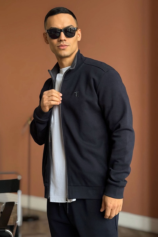 Спортивный костюм Trussardi logo-embroidered - Navy