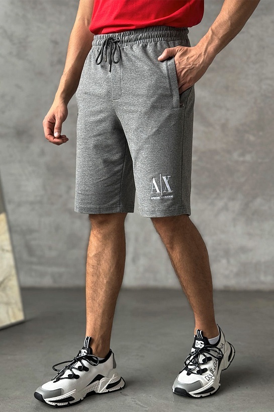 Мужские серые шорты Armani Exchange