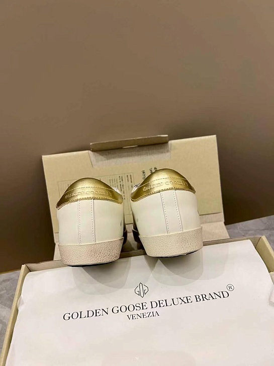 Женские кожаные кроссовки Golden Goose Super Star premium
