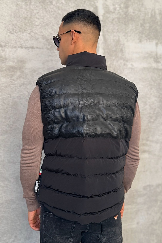 Мужской чёрный жилет Philipp Plein