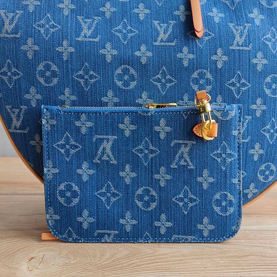 Женская сумка Louis Vuitton Loop Hobo Monogram Jeans 35x25 см