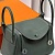 Женская кожаная сумка Hermes Lindy Premium 26x18x13 см - Green