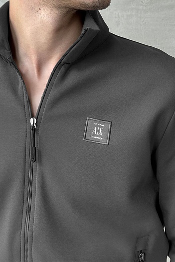 Спортивный костюм Armani Exchange logo-patch - Grey   