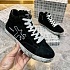 Замшевые кроссовки с мехом Premiata high-top - Black