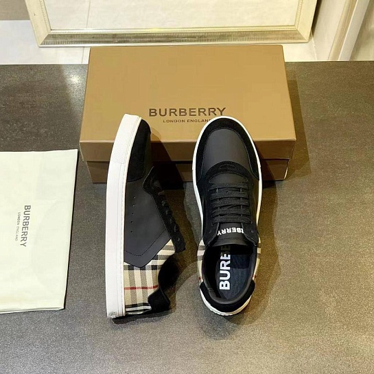 Комбинированные кроссовки Burberry Stevie