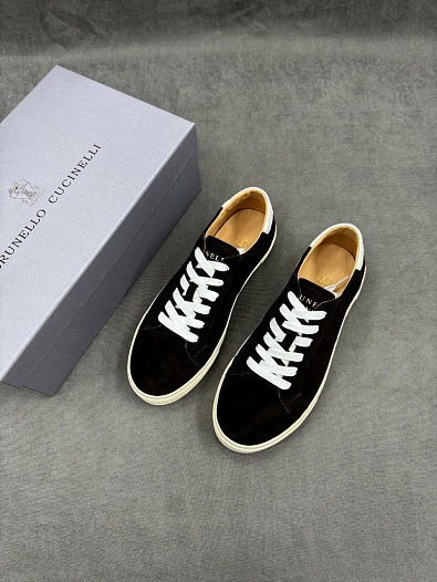 Мужские замшевые кроссовки Brunello Cucinelli   