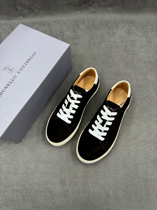 Мужские замшевые кроссовки Brunello Cucinelli