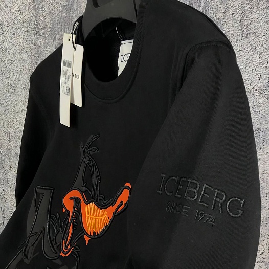 Мужской свитшот Iceberg "Daffy Duck" - Black   