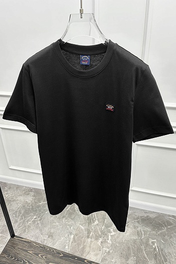 Футболка чёрного цвета Paul & Shark logo-patch   