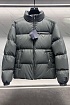 Мужской пуховик Prada logo-plaque - Grey
