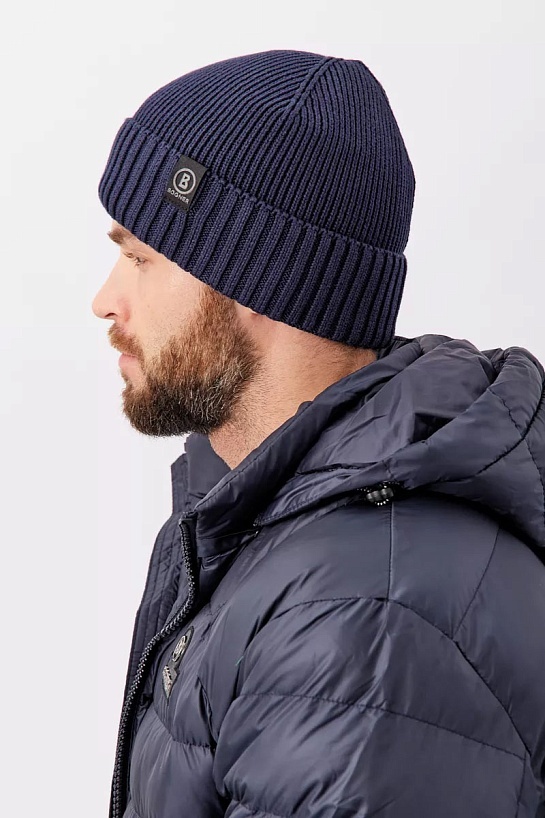 Шапка на флисе Bogner ribbed - Navy