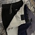 Мужские чёрные шорты Amiri logo-embroidered