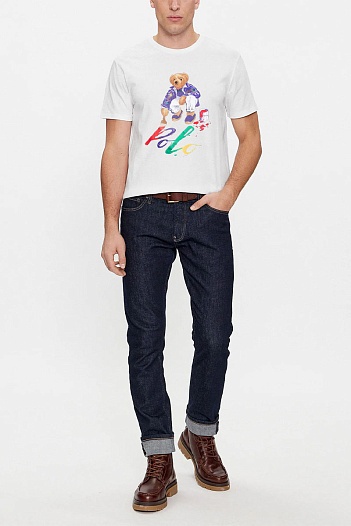 Футболка белого цвета Polo Ralph Lauren "Bear"   