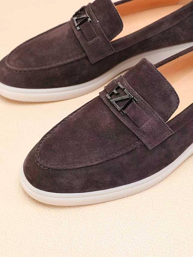 Мужские замшевые лоферы Ermenegildo Zegna   