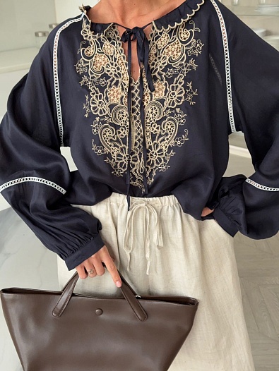 Женские льняные брюки Max Mara   