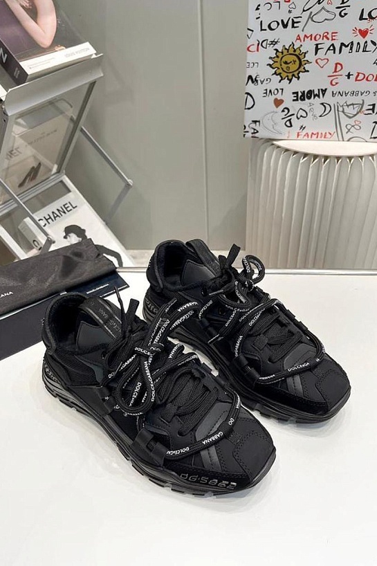 Комбинированные кроссовки Dolce & Gabbana Space - Black