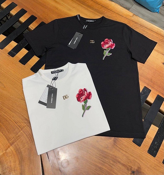 Футболка белого цвета Dolce & Gabbana floral
