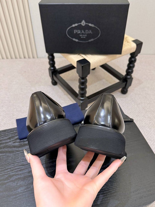 Лакированные ботинки Prada premium - Black