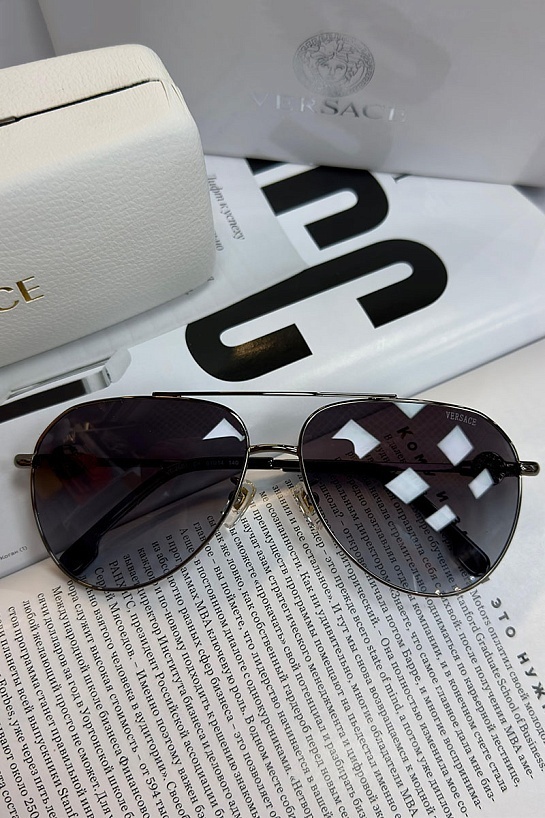 Солнцезащитные очки Versace Aviator - Black