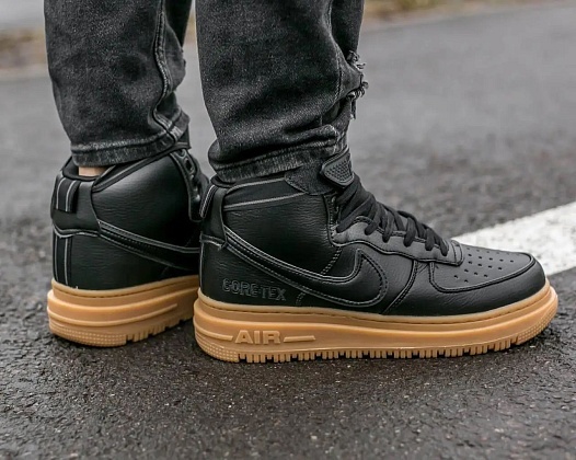 Кроссовки Nike Air Force 1 Mid Gore-Tex Black    