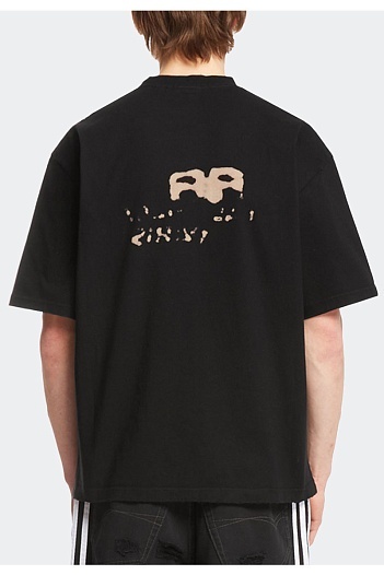 Футболка чёрного цвета Balenciaga Hand Drawn BB   