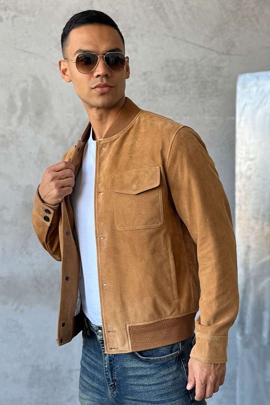 Мужская бежевая куртка Loro Piana Premium