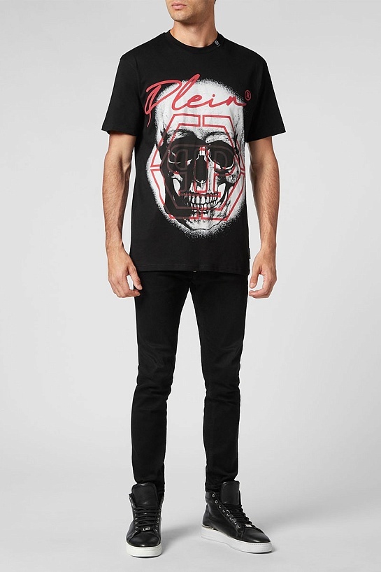 Футболка чёрного цвета Philipp Plein skull