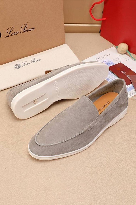 Мужские замшевые лоферы Loro Piana Summer Walk