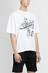 Белая футболка Off-White c/o Virgil Abloh graffiti-print