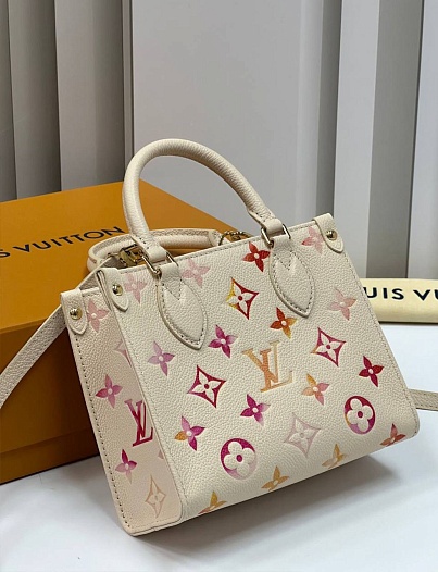 Женская кожаная сумка Louis Vuitton On The Go BB Premium 18x15x8.5 см   