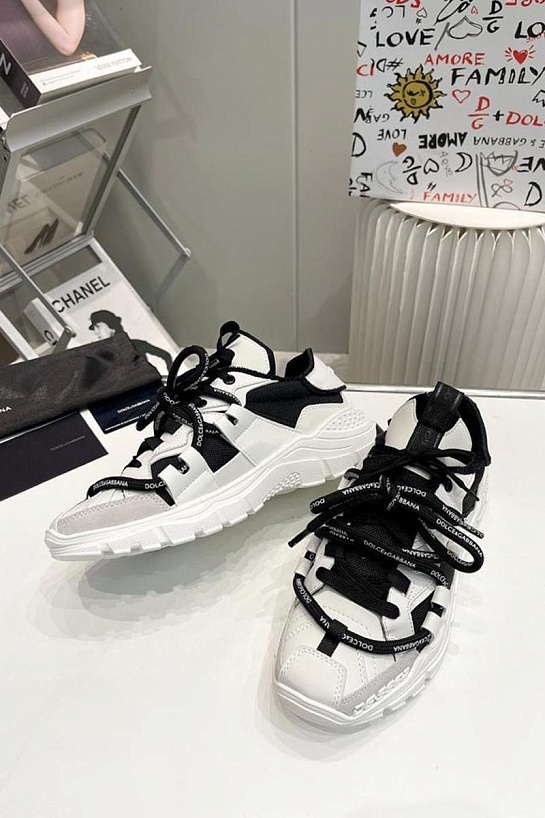 Комбинированные кроссовки Dolce & Gabbana Space - White / Black