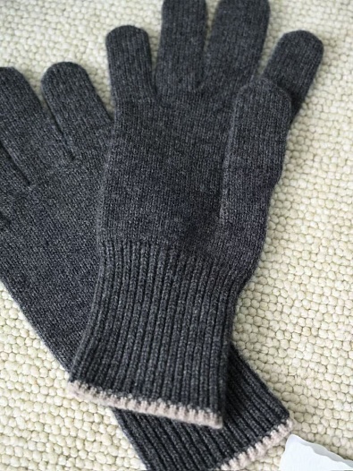 Кашемировые перчатки Brunello Cucinelli premium - Dark Grey   