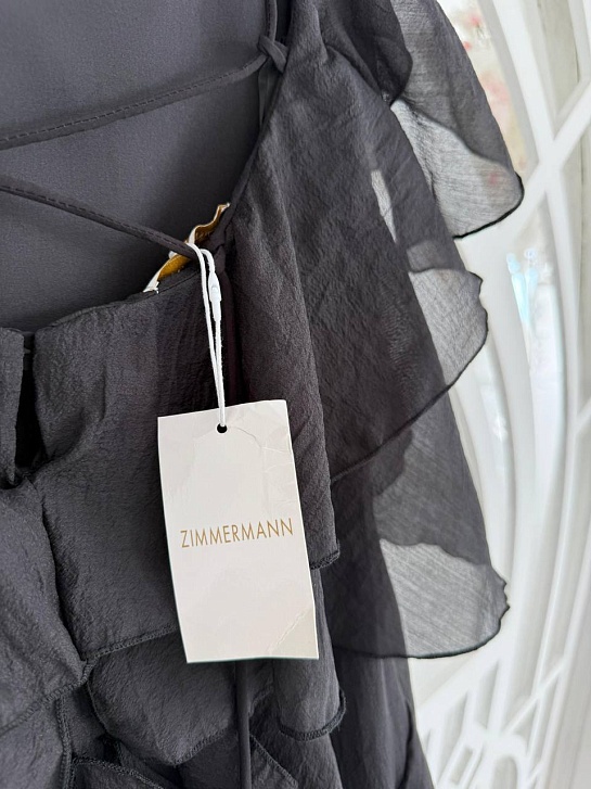 Женское чёрное платье Zimmermann