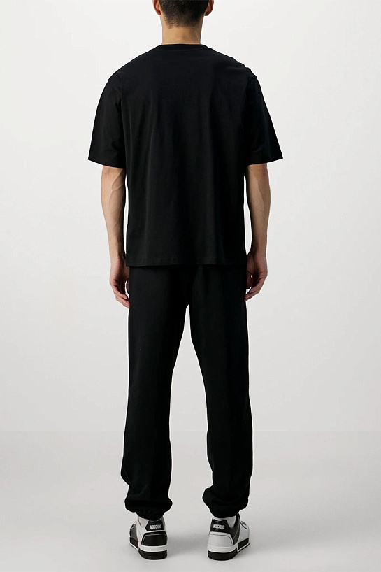 Мужская чёрная футболка Moschino Teddy Bear