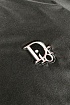 Тёмно-зелёная мужская футболка Dior embroidered logo