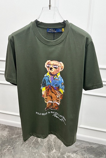 Мужская футболка Polo Ralph Lauren "Bear" - Green   