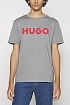 Мужская футболка Hugo Boss серого цвета