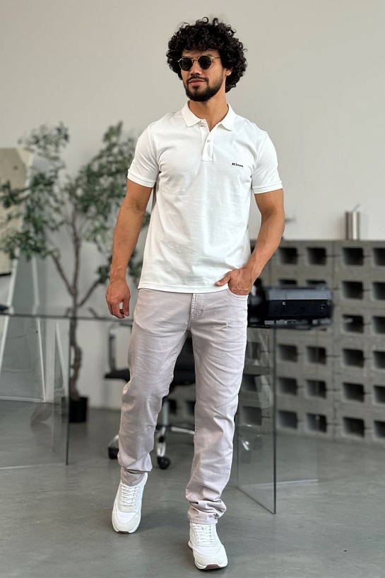 Мужские светло-бежевые джинсы Jacob Cohen straight fit