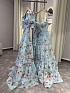 Женское синее платье Zimmermann Floral all-over
